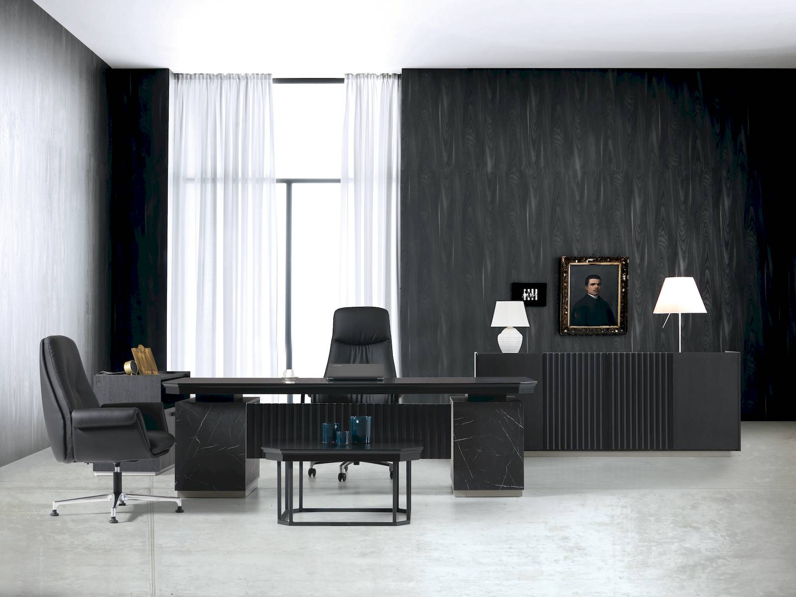 Black Yönetici Masa Takım