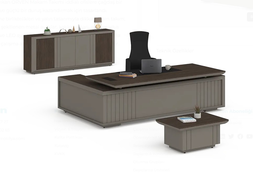 Orven Yönetici Masa Takım