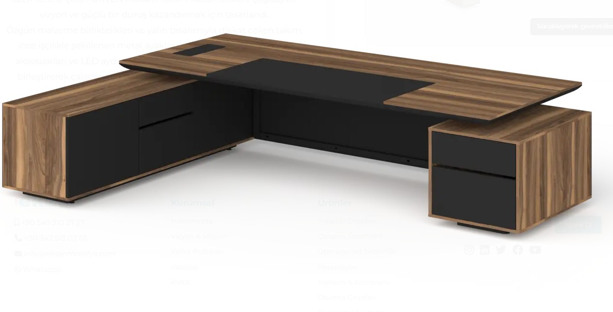 Orven Yönetici Masa Takım