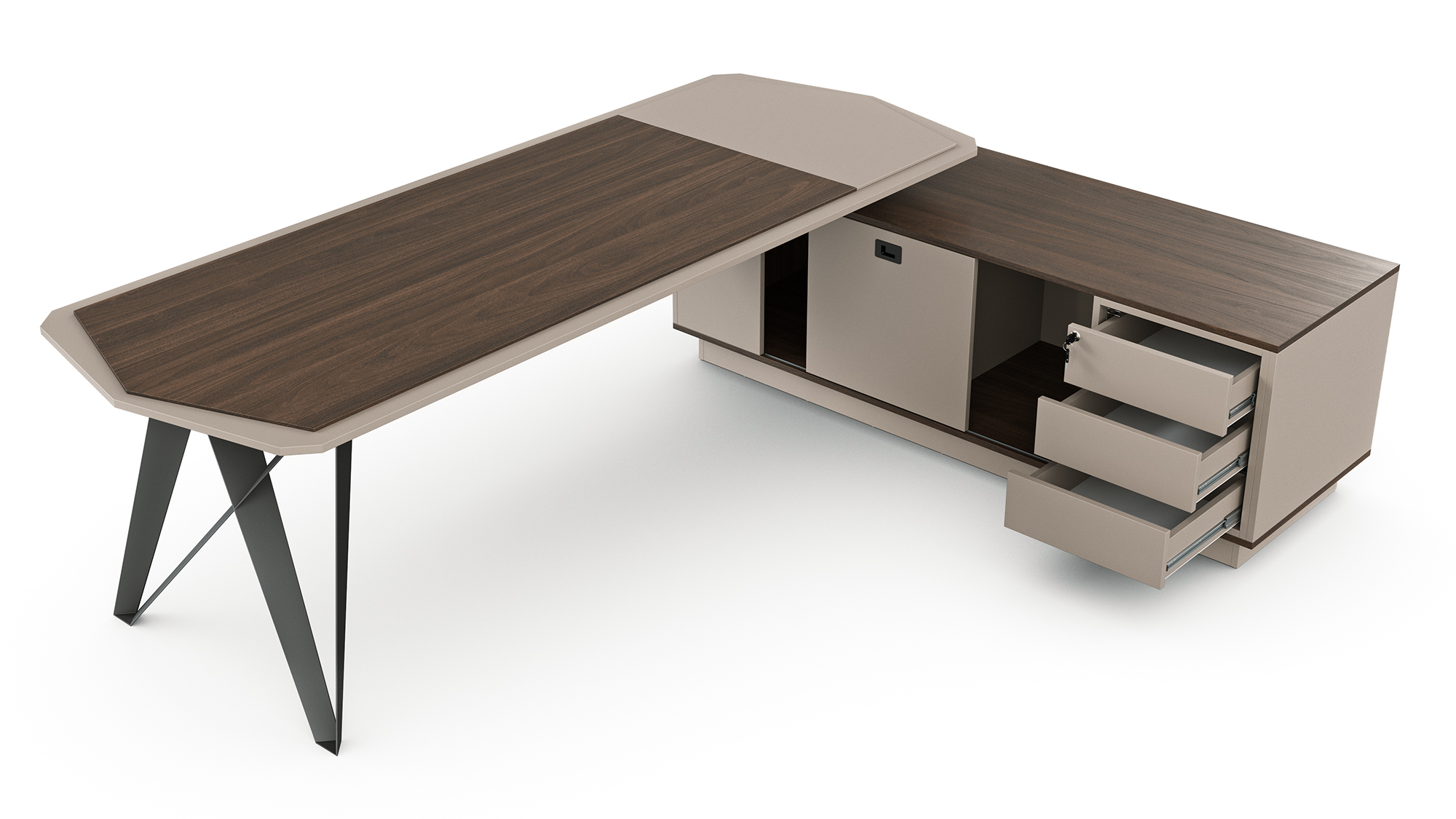 Diagonal Yönetici Masa Takım