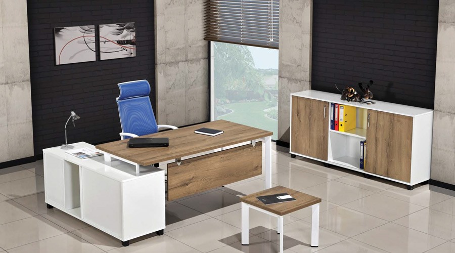 Prizma Etajerli Personel Masa Takımı